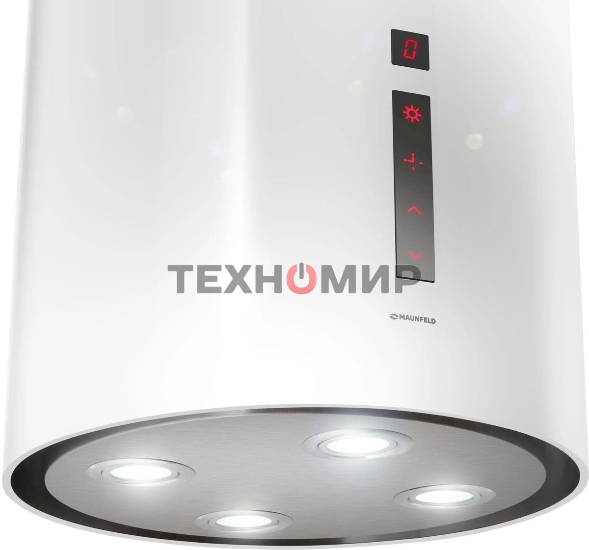 Вытяжка островная Maunfeld Lee Isla 39 белый, 38 см, 1000 куб. м/ч, 52 дБ (sensor)