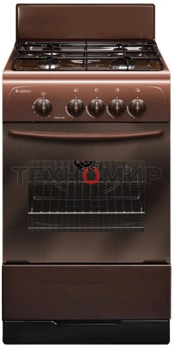 Плита газовая Gefest ПГ 3200-08 К36 коричневый, конфорок 4 шт, духовка 42 л, 50 см x 85 см x 53 см