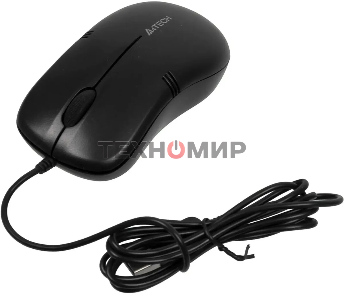 Мышь проводная A4Tech OP-560NUS черный, 1200 dpi, USB, кнопки - 3