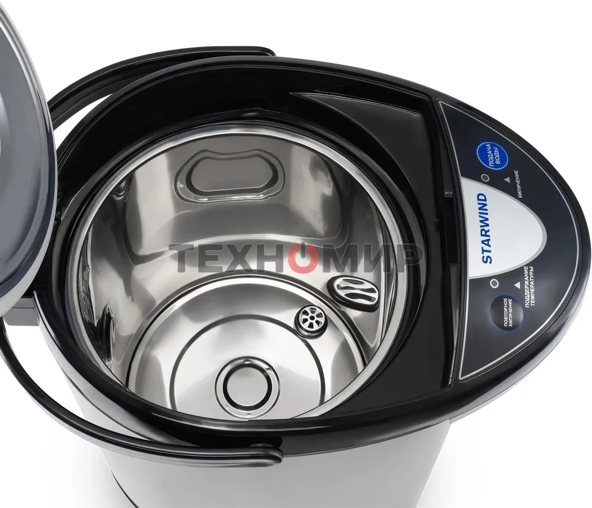 Термопот Starwind STP5741 5 л, 800 Вт, серебристый/черный