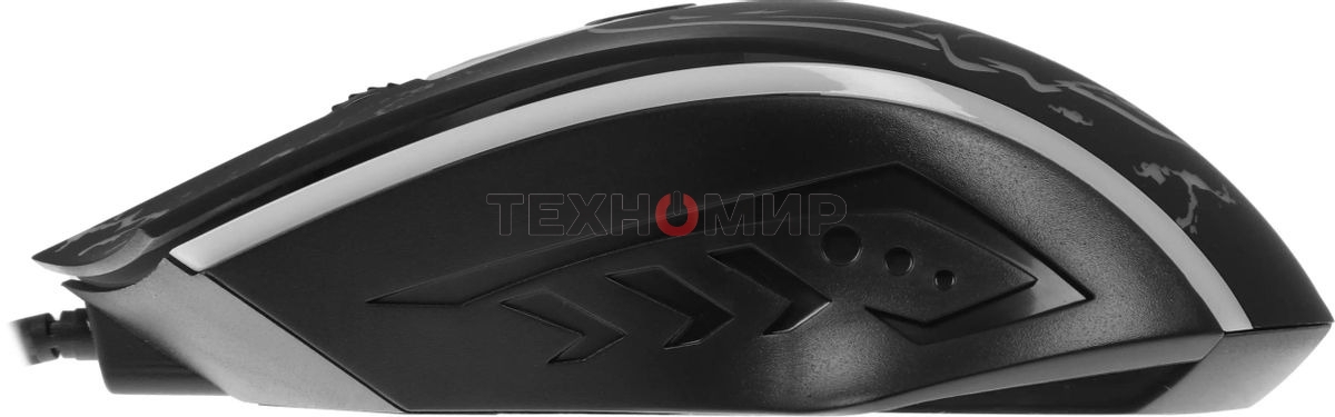 Мышь проводная Defender Overmatch GM-069 черный, 2400 dpi, USB, кнопки - 4