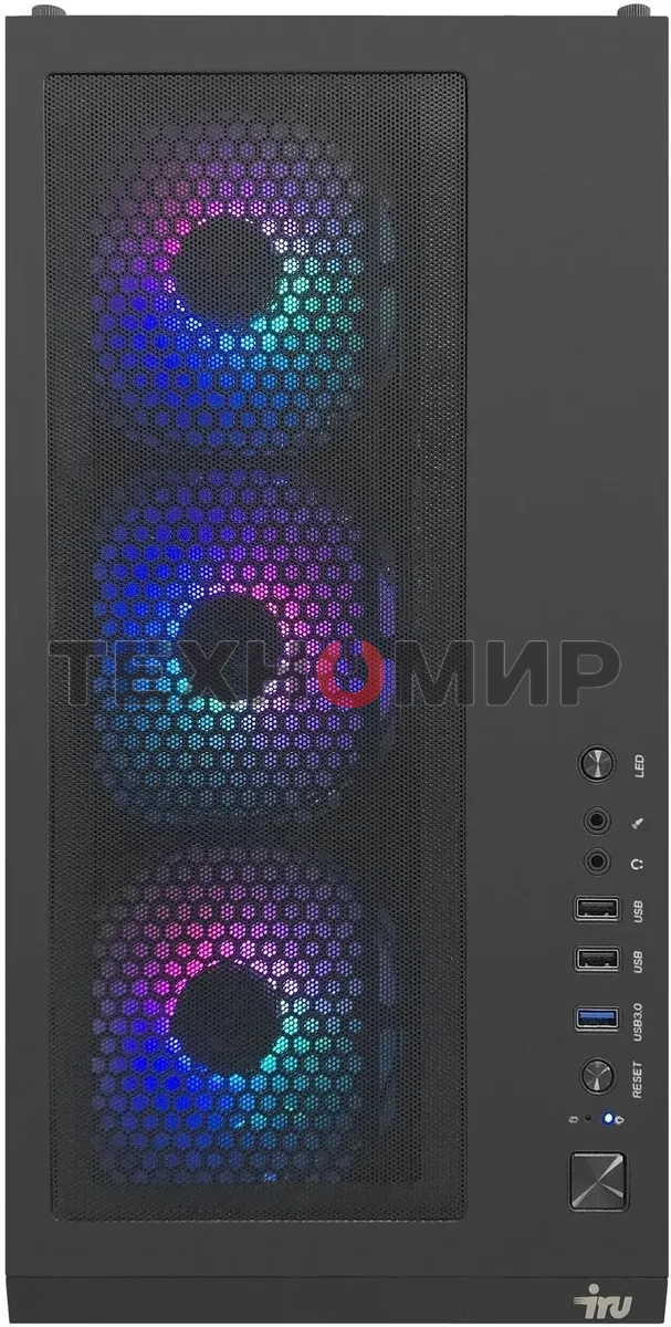 Компьютер IRU Tactio 510B7GP TWR i7 13700F (2.1) 32Gb SSD1Tb RTX5060TI 8Gb FreeDOS GbitEth 650W черный (RUS) (2146239)