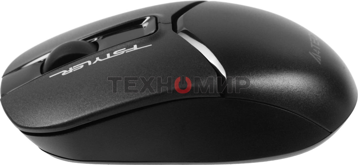 Мышь беспроводная A4Tech Fstyler FB12 черный, 1200 dpi, радиоканал, Bluetooth, USB, кнопки - 3