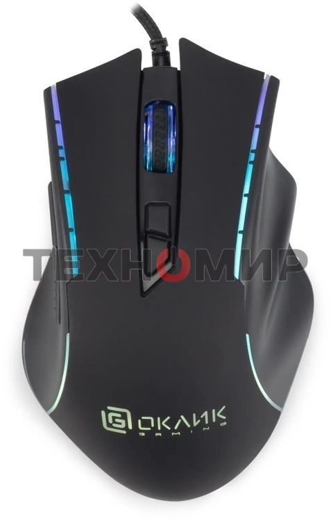 Комплект клавиатура + мышь Оклик GMNG 700GMK клав:черный мышь:черный USB Multimedia LED