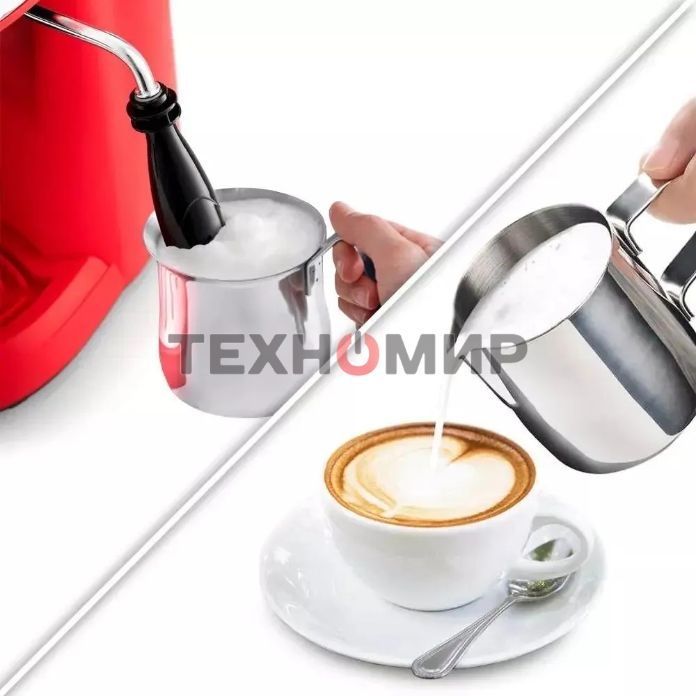 Кофеварка капельная Kitfort КТ-760-1 красный/черный, молотый кофе, 240мл, 800Вт, 3,5 бар