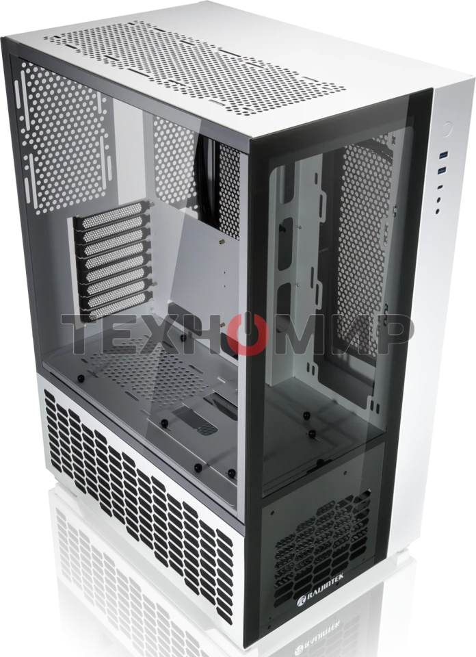 Компьютерный корпус Raijintek PAEAN PREMIUM белый 0R20B00209, Aluminum, ATX/MICRO ATX/MINI-ITX, USB 3.0x2, Type Cx1, HD Audiox1