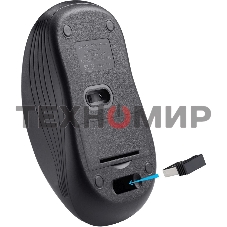 Мышь беспроводная Defender Bit MB-205 черный, 1200 dpi, радиоканал, USB, кнопки - 3