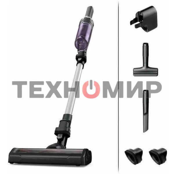 Пылесос Tefal TY1129WO, черный/фиолетовый, 100/500 Вт, уборка сухая, пылесборник контейнер 0.4 л