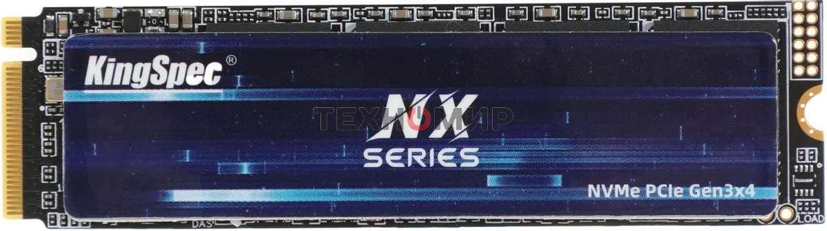 Накопитель SSD KingSpec NX-2Tb, 2000Gb, PCIe 3.0 x4, M.2 2280, NVMe, R/W 3400/3100