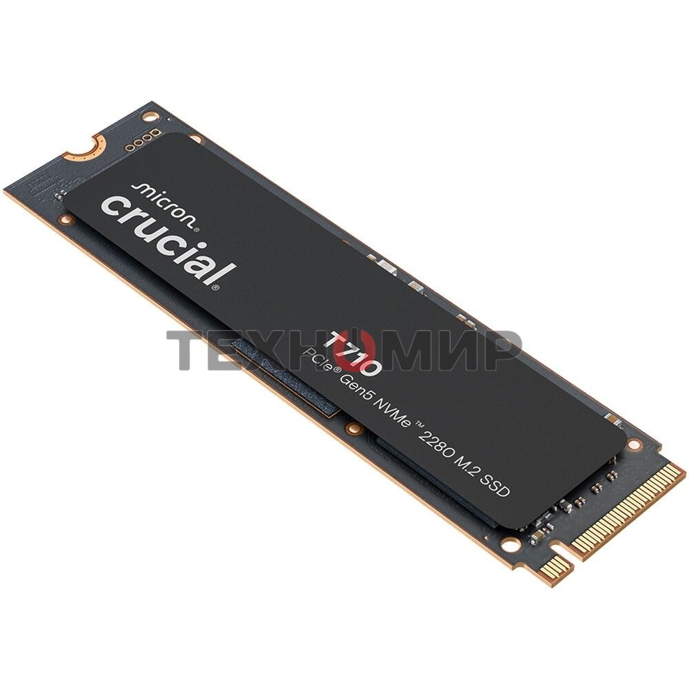 Накопитель SSD Crucial T710 1Tb PCIe Gen5 NVMe 2280 M.2 SSD CT1000T710SSD8
