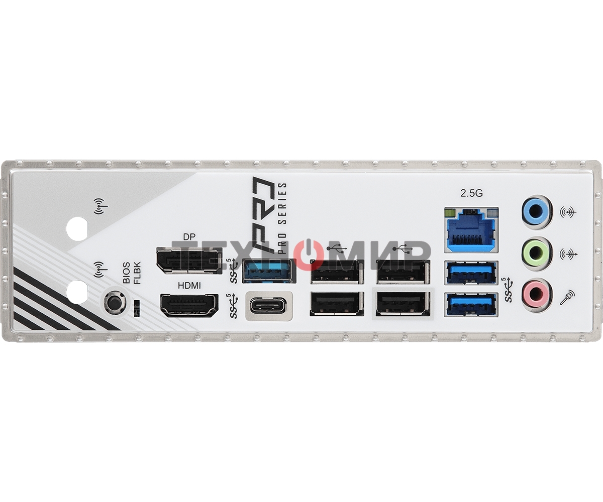 Материнская плата ASRock A620AM Pro RS, AM5, AMD A620, 4xDDR5, 2xSATA, 3xM.2, 1xPCIe 4.0 x16, 1xPCIe 3.0 x2, 1xDP, 1xHDMI, 1x2.5Gb LAN, 1xUSB-C 5Gbps, 3xUSB-A 5Gbps, 4xUSB-A 2.0, 3x3.5 мм, 7.1, mATX