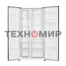 Холодильник Kraft KF-MS4801BI черный двухкамерный, 316/164 л, морозилка сбоку, No Frost, Side-by-Side