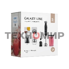 Блендер Galaxy Line GL 2166, черный с серебристым, погружной, 800 Вт, 15000 об/мин