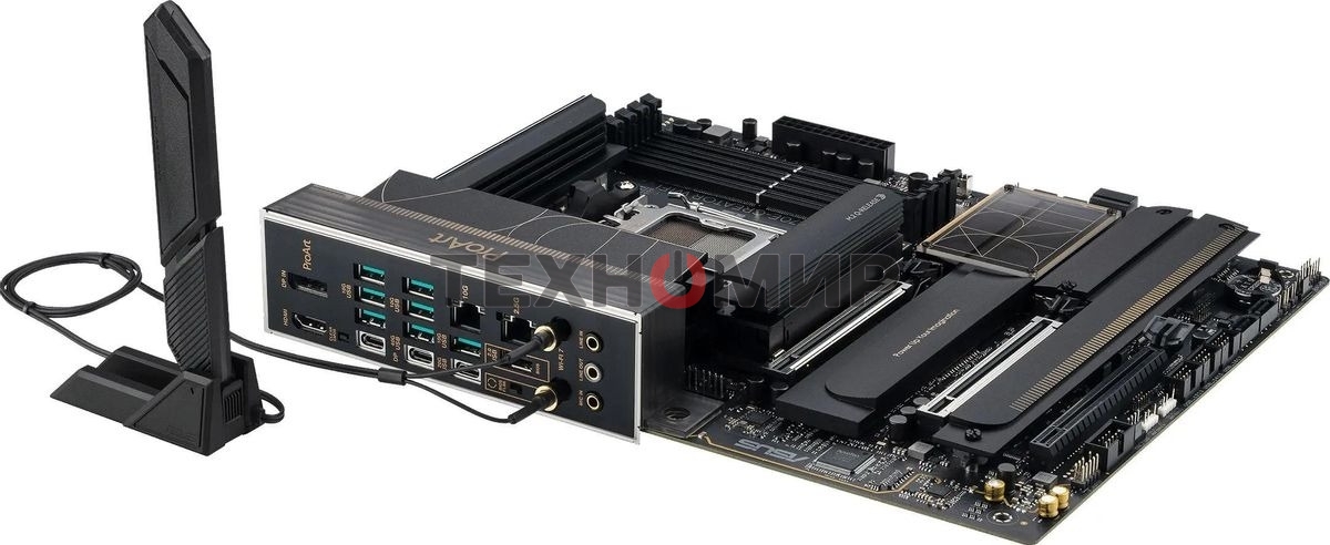 Материнская плата ASUS PROART X870E-CREATOR WIFI, AM5, AMD X870E, 4xDDR5, 4xSATA, 4xM.2, 2xPCIe 5.0 x16, 1xPCIe 4.0 x4, 2xUSB-C 40Gbps, 1xUSB-C 20Gbps, 7xUSB-A 10Gbps, 1xUSB-A 2.0, 1xDP (v1.4), 1xHDMI (v2.1), 1x10Gb LAN, 1x2.5Gb LAN, Wi-Fi 7, Bluetooth 5.