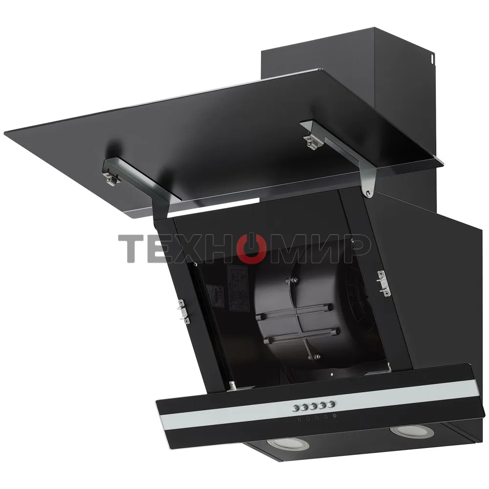 Вытяжка наклонная Krona Irma A 600 Black PB черный, 59.5 см, 1000 куб. м/ч, 62 дБ