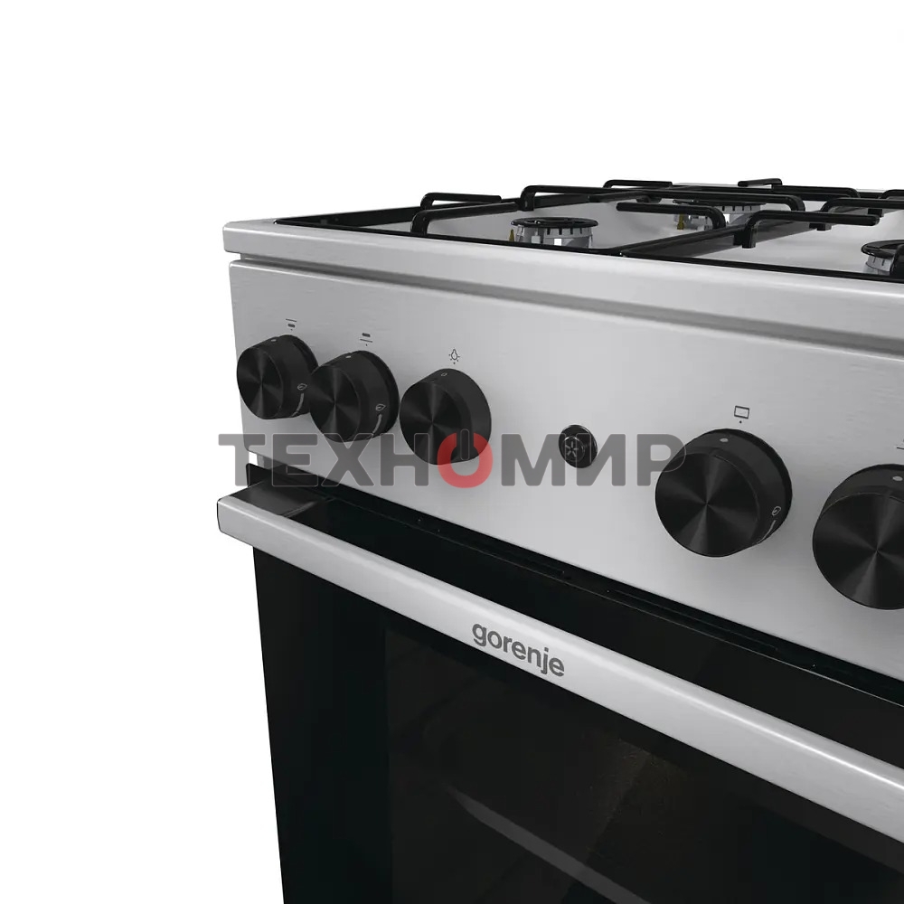 Плита газовая Gorenje GGI5A21XJ серебристый, конфорок 4 газовых, духовка 61 л, 50 см x 85 см x 59.4 см