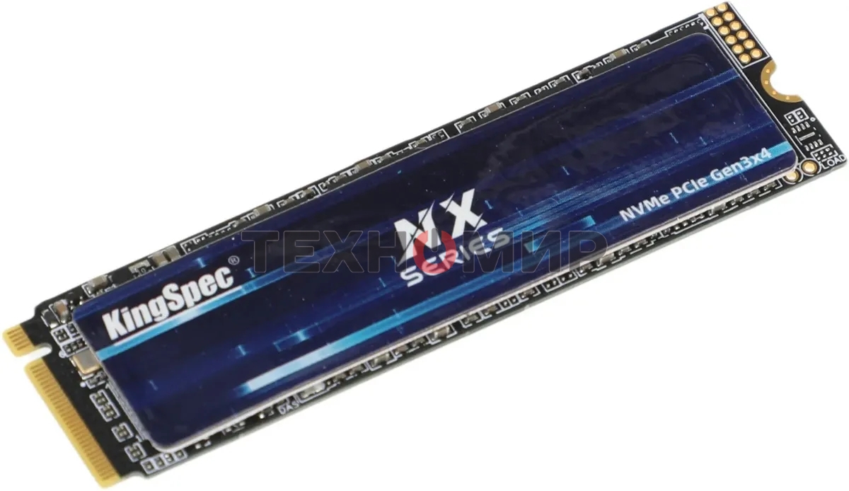 Накопитель SSD KingSpec NX-2Tb, 2000Gb, PCIe 3.0 x4, M.2 2280, NVMe, R/W 3400/3100