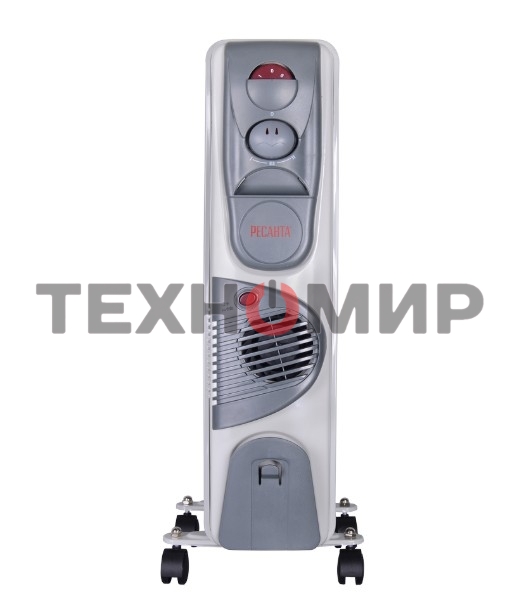 Обогреватель масляный Ресанта ОМ-7НВ (7секций) белый, 1900 Вт, 19 м2, термостат 67/3/10