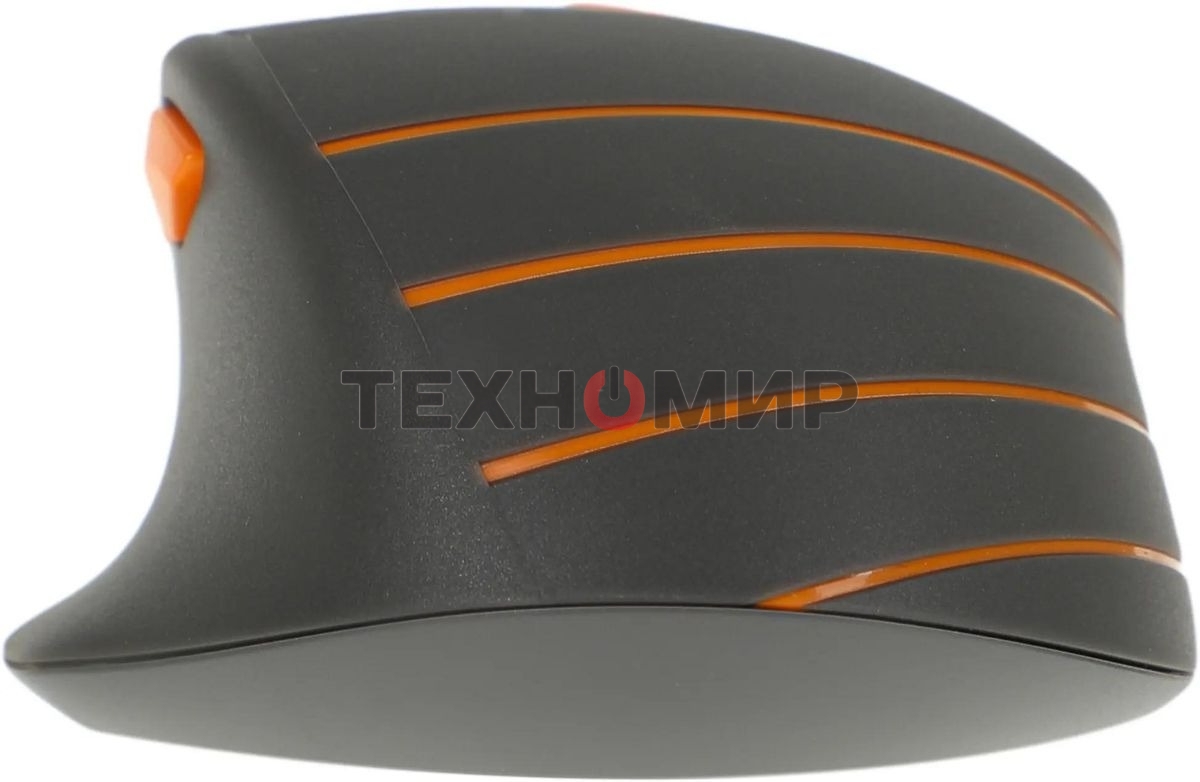 Мышь беспроводная A4Tech Fstyler FG30S серый/оранжевый, 2000 dpi, радиоканал, USB, кнопки - 6