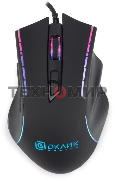 Комплект клавиатура + мышь Оклик GMNG 700GMK клав:черный мышь:черный USB Multimedia LED