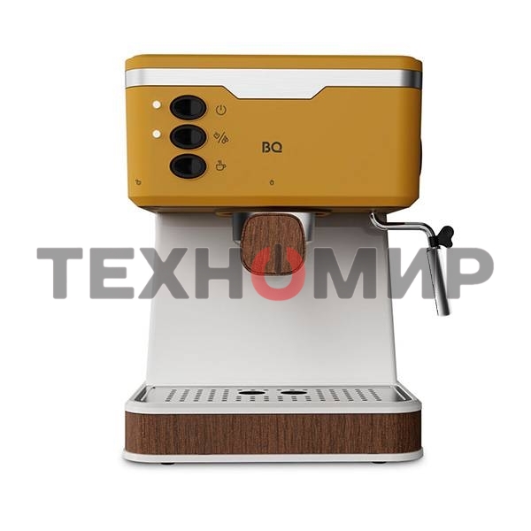 Кофеварка эспрессо BQ CM2006 желтый, исп. кофе - молотый, 1.7 л, 850 Вт, 20 бар