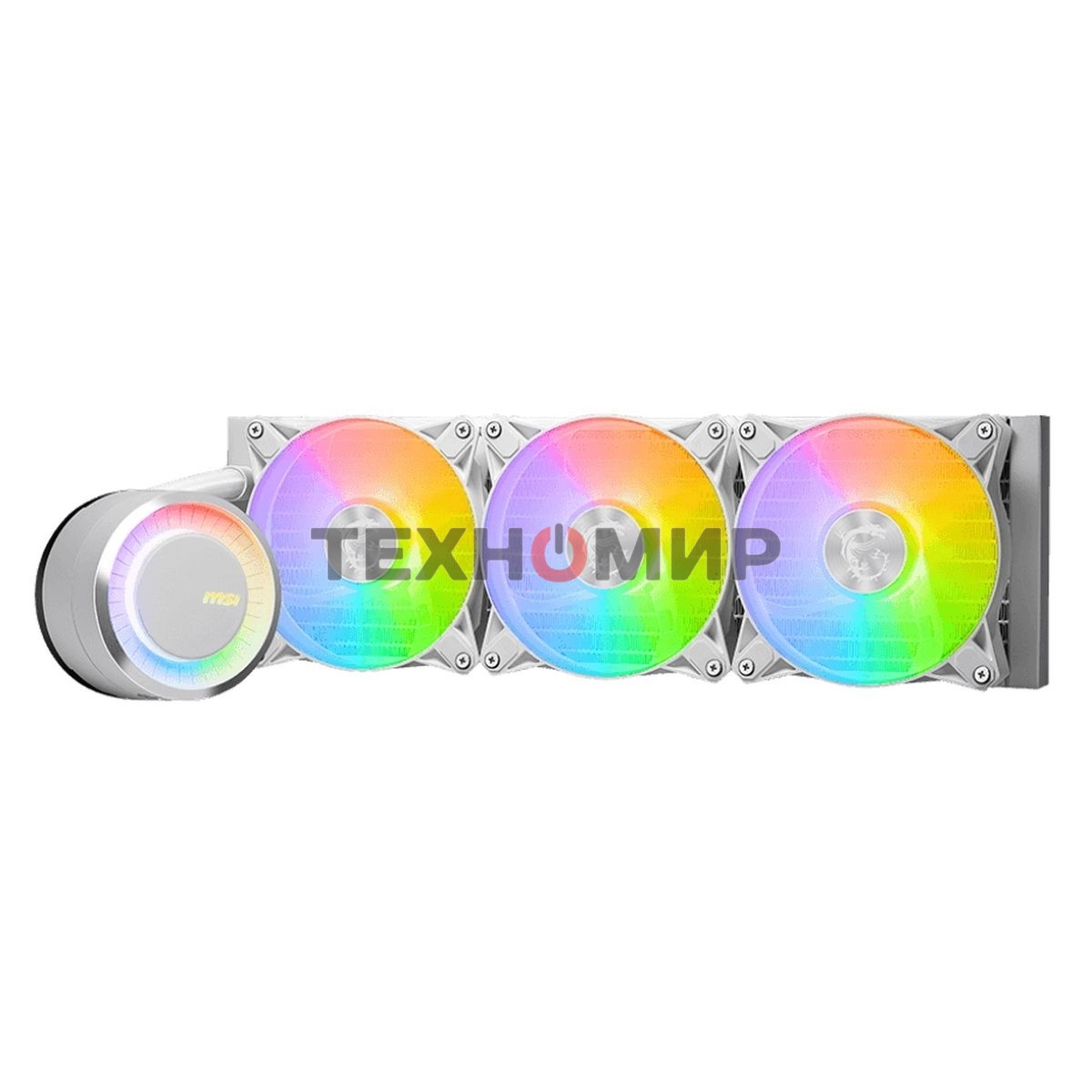 Жидкостная система охлаждения MSI MAG CORELIQUID E360 белый 3x ARGb Fan, ARGb Block, Color Box, Pallet packing