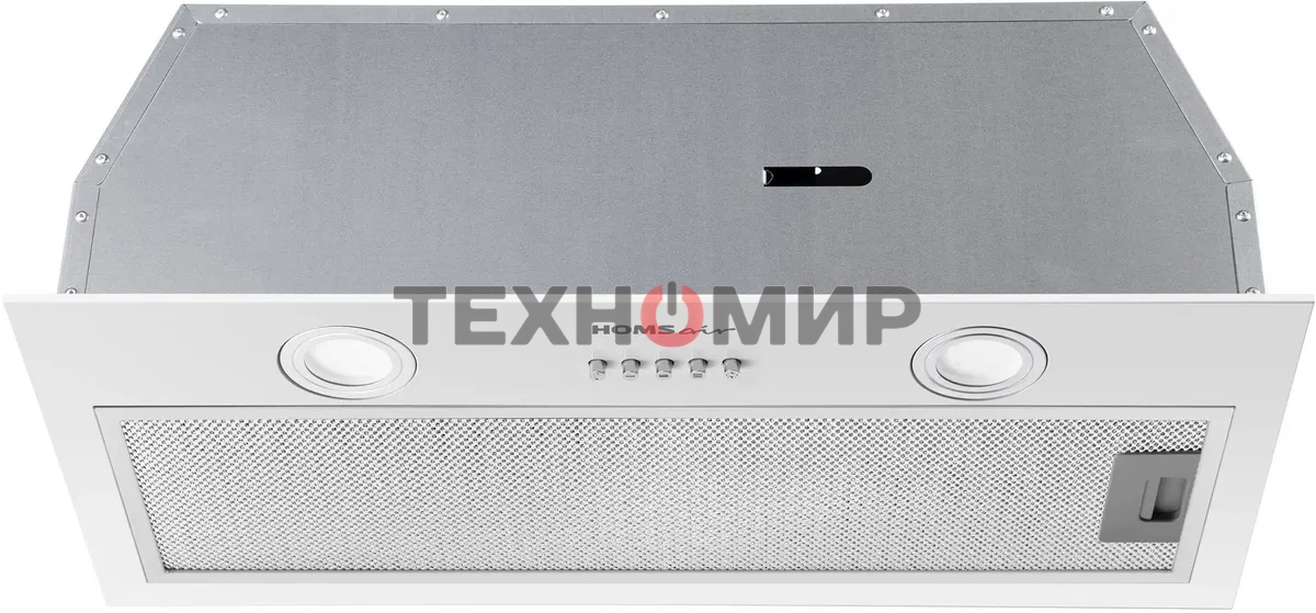 Вытяжка встраиваемая HOMSair Fleet 60 белый, 59.8 см, 520 куб. м/ч, 50 дБ