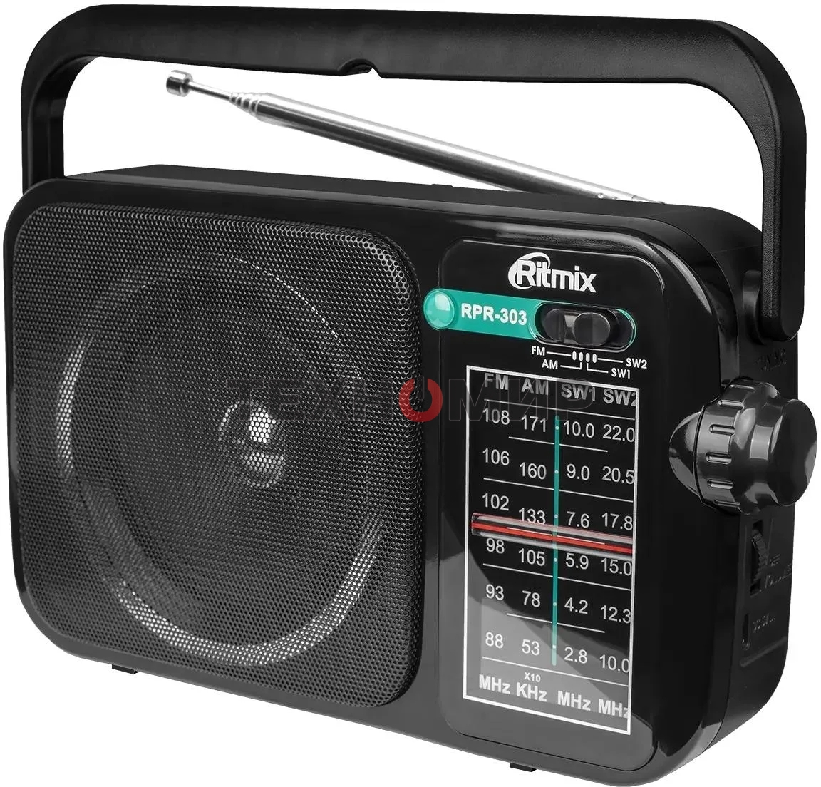 Радиоприемник Ritmix RPR-303, черный