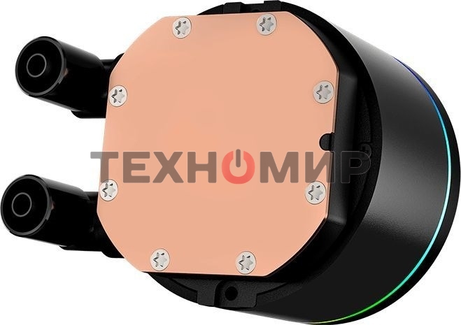 Система охлаждения PCCooler DA360 Pro ARGb Digital BK (300W, 360мм, LED temp., Black, ARGb/Fans: 3x120мм, 75.8CFM, 33.7dBA, 2200RPM/Pump height 57мм, 28dBA, 3000RPM, Rad thickness 27мм/S: 1851, 1700, 1200, 20XX, 115X, AM5, AM4)