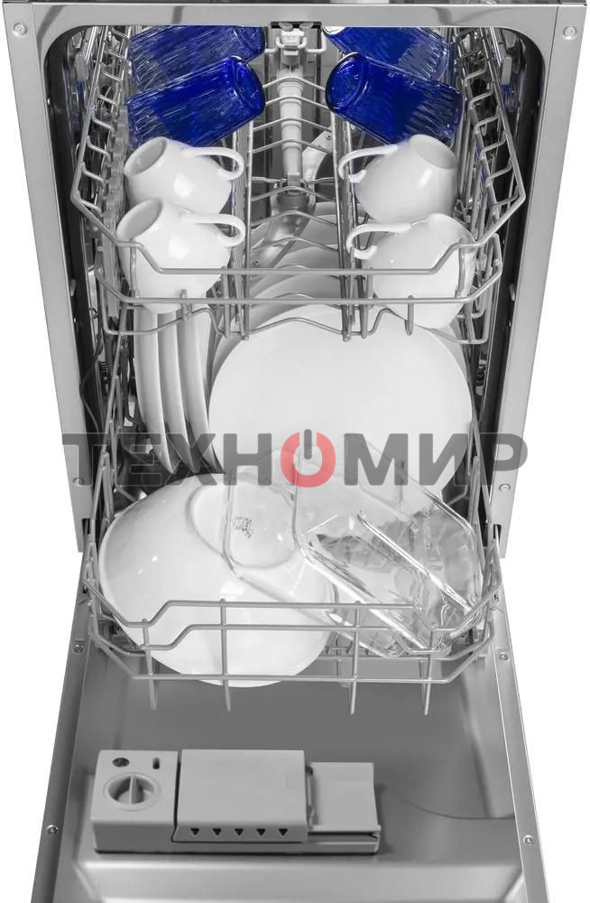 Встраиваемая посудомоечная машина Maunfeld MLP45120 Light Beam, узкая, ширина 44.8см, полновстраиваемая, загрузка 9