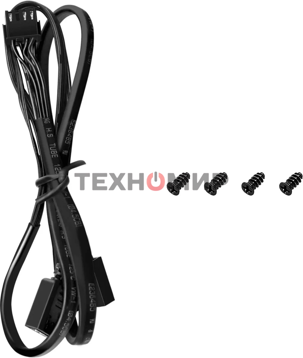 Вентилятор для корпуса DEEPCOOL FD12 черный, 120 мм, 2050 об/мин, 26.9 дБ, 4 pin