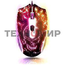 Мышь проводная Defender Overmatch GM-069 черный, 2400 dpi, USB, кнопки - 4