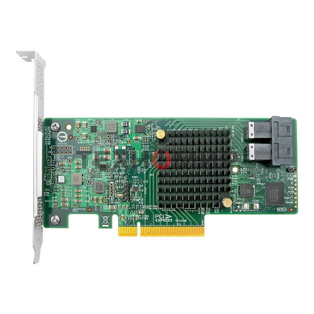 Контроллер ACD SAS3008-8R PCIe 3.0 x8 LP, SAS/SATA 12G, RAID 0,1,10,1E,JBOD, 8port (2xint SFF8643), 3008ROC (аналог LSI 9341-8i), RTL