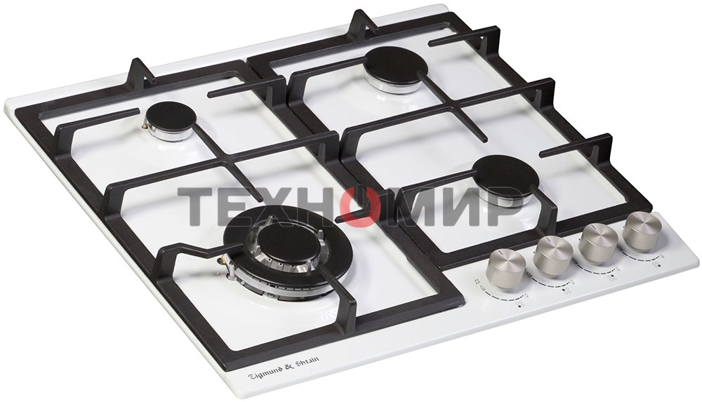 Газовая варочная панель Zigmund & Shtain G 14.6 W независимая, белый