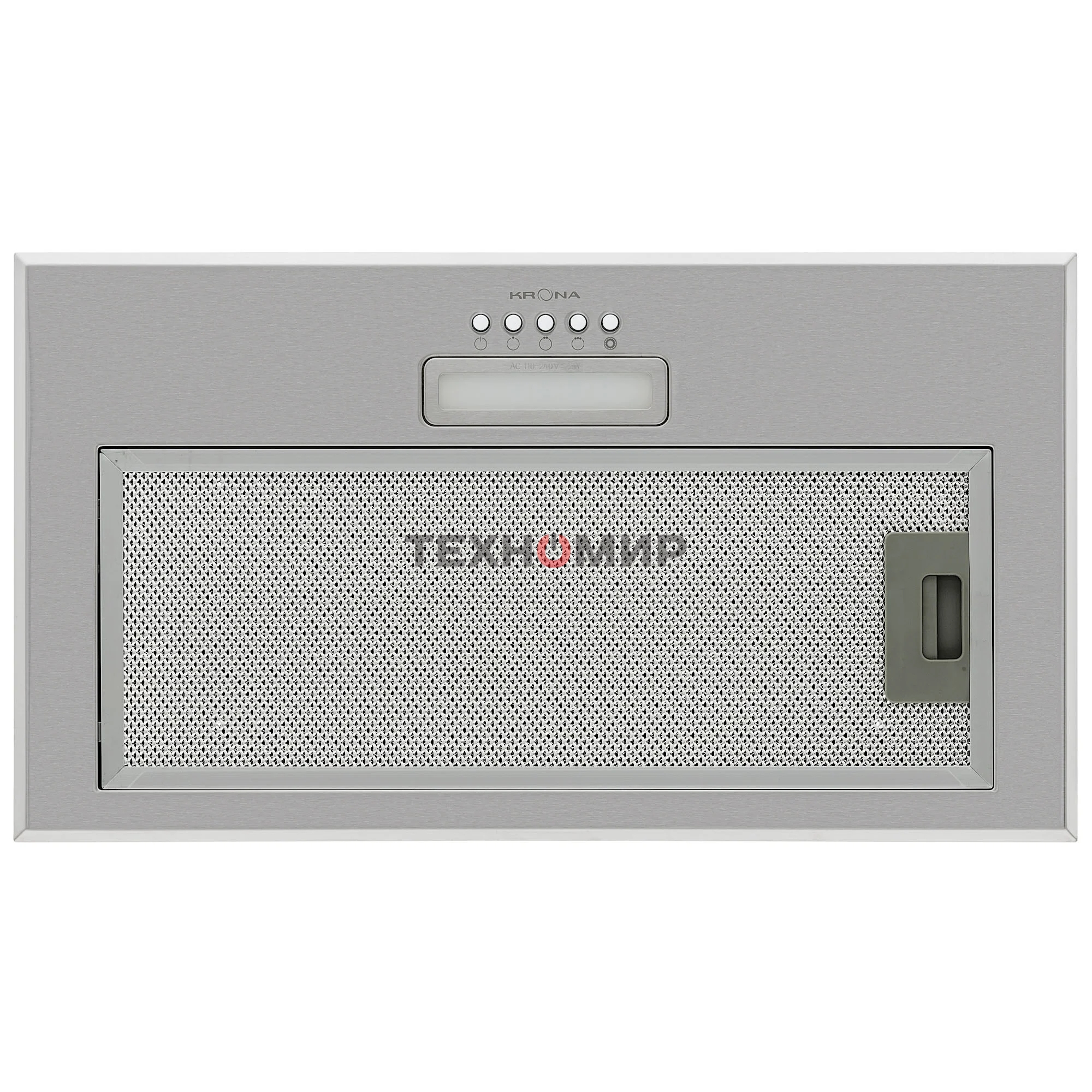 Вытяжка встраиваемая Krona Ameli Light 600 PB нержавеющая сталь, 52.5 см, 633 куб. м/ч, 44 дБ