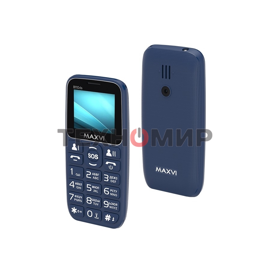 Мобильный телефон Maxvi B110ds синий