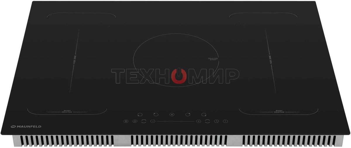 Индукционная варочная панель Maunfeld EVI.775-FL2-BK, конфорок: 5 шт., стеклокерамика, независимая, черный