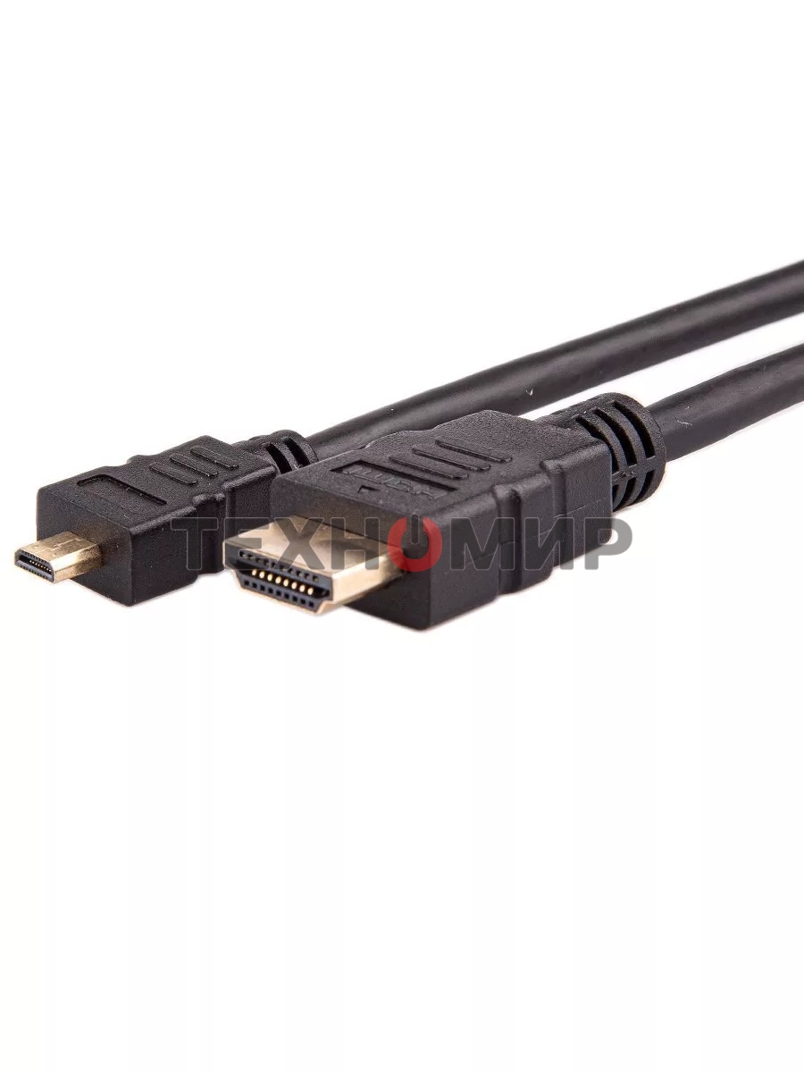 Кабель VCOM/TELECOM HDMI-19M -- MicroHDMI-19M ver 2.0+3D/Ethernet,1m Telecom TCG206-1M