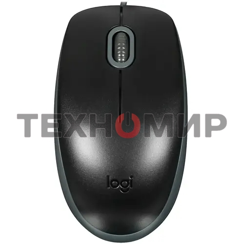 Мышь проводная Logitech M110 Silent черный, 1000 dpi, USB, кнопки - 3