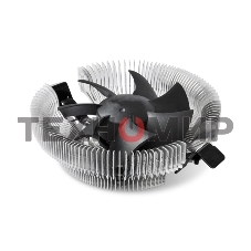 Кулер для процессора Crown CM-80 v2 серебристый/черный, 75 мм, алюминий, 2200 об/мин, 22 дБ, 3 pin, 65 Вт, 42 мм