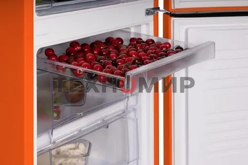 Холодильник Nordfrost NRB 164NF OR оранжевый двухкамерный 238/105 л морозилка снизу