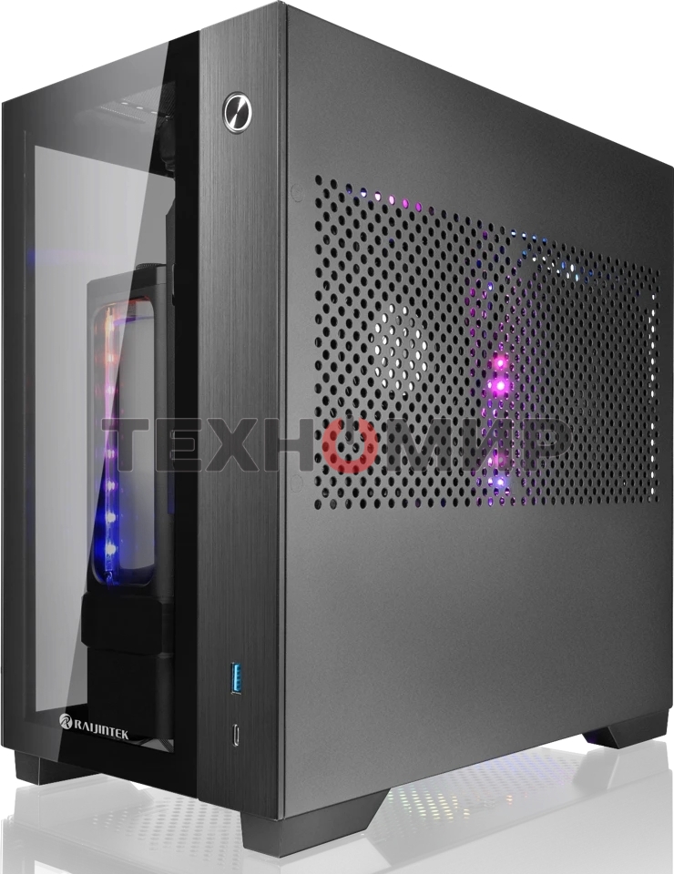 Компьютерный корпус Raijintek PAEAN MINI 0R20B00213 черный, Mini-ITX, for psu ATX PS/2, USB 3.0x2, USB 2.0x2, HD Audiox1