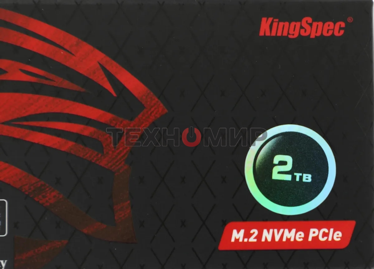Накопитель SSD KingSpec NX-2Tb, 2000Gb, PCIe 3.0 x4, M.2 2280, NVMe, R/W 3400/3100