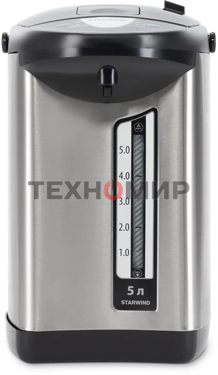Термопот Starwind STP5741 5 л, 800 Вт, серебристый/черный
