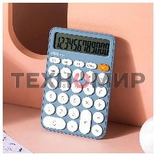 Калькулятор настольный Deli EM124BLUE синий 12-разр.