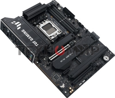 Материнская плата ASUS TUF GAMING X870E-PLUS WIFI7, AM5, AMD X870E, 4xDDR5, 4xSATA, 4xM.2, 1xPCIe 5.0 x16, 1xPCIe 4.0 x4, 1xPCIe 3.0 x1, 1xHDMI, 1x2.5Gb LAN, Wi-Fi 7, Bluetooth 5.4, 2xUSB-C 40Gbps, 3xUSB-A 10Gbps, 4xUSB-A 5Gbps, 4xUSB-A 2.0, 3x3.5 мм, 7.1