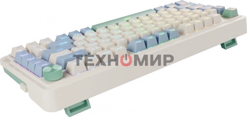 Клавиатура Redragon Ucal Pro гибридная, USB Type-A, Bluetooth, радиоканал, бежевый