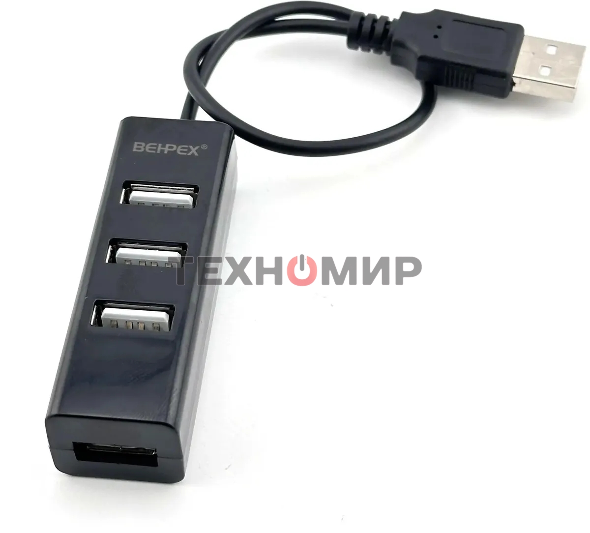 Разветвитель USB 2.0 BPH-1906 4порт. черный