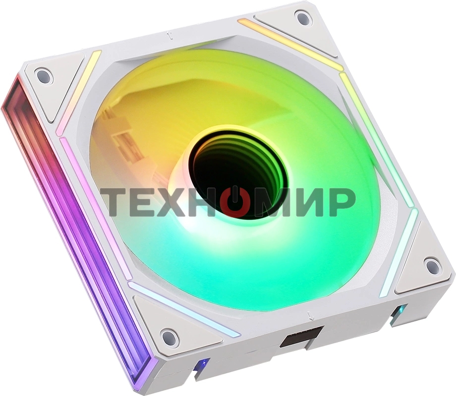 Вентилятор для корпуса Aerocool/Formula Air Bridge WH ARGB белый, 120 мм, 1500 об/мин, 27.5 дБ, 4 pin