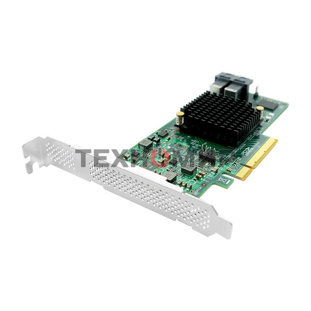 Контроллер ACD SAS3008-8R PCIe 3.0 x8 LP, SAS/SATA 12G, RAID 0,1,10,1E,JBOD, 8port (2xint SFF8643), 3008ROC (аналог LSI 9341-8i), RTL
